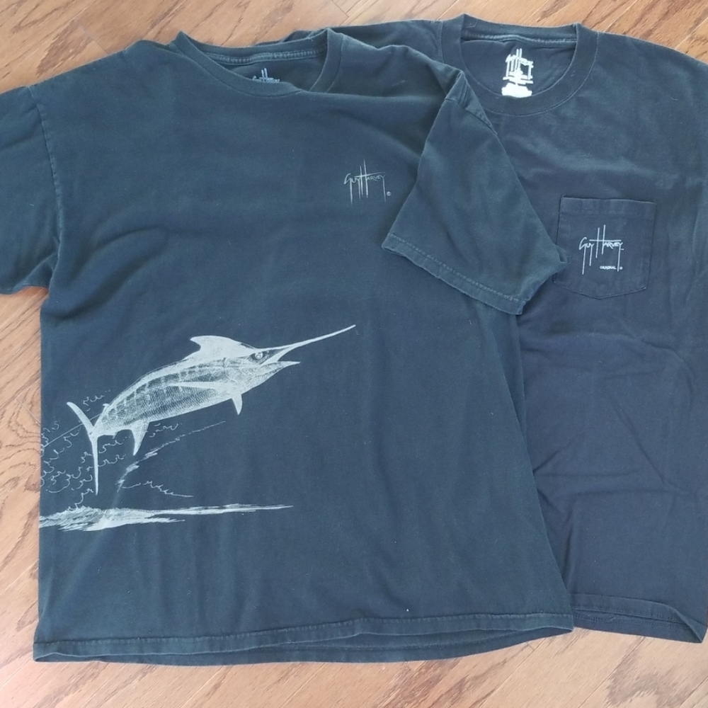 2 Guy Harvey shirts